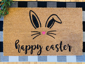 Bunny mat + Happy Easter