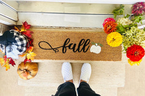 Fall with pumpkin-Skinny mat