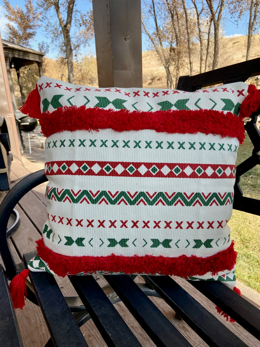 Red Holiday pillow
